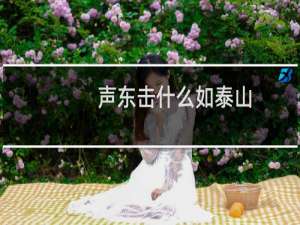 声东击什么如泰山