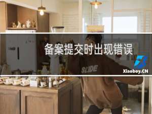 备案提交时出现错误，不理解，看怎么处理？