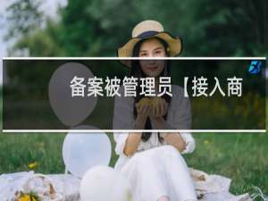 备案被管理员【接入商】退回
