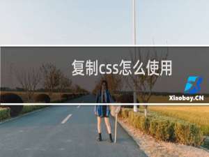 复制css怎么使用