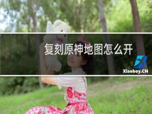 复刻原神地图怎么开