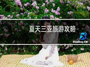 夏天三亚旅游攻略