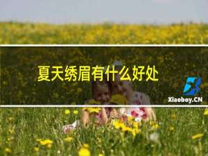 夏天绣眉有什么好处（夏天可以绣眉吗）