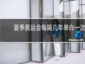 夏季奥运会每隔几年举办一次