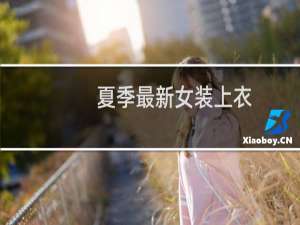 夏季最新女装上衣