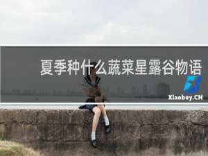 夏季种什么蔬菜星露谷物语