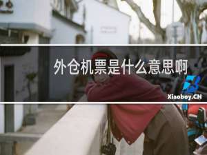 外仓机票是什么意思啊