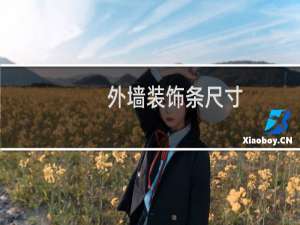 外墙装饰条尺寸