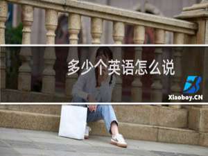 多少个英语怎么说