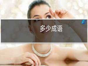 多少成语