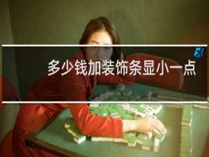 多少钱加装饰条显小一点