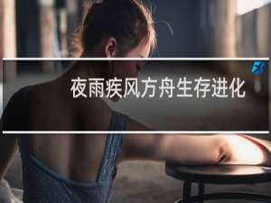 夜雨疾风方舟生存进化
