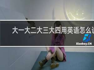大一大二大三大四用英语怎么说