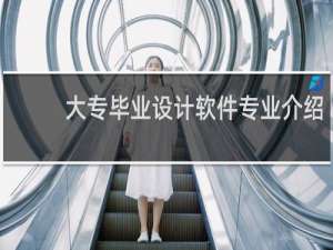 大专毕业设计软件专业介绍