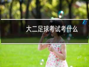 大二足球考试考什么
