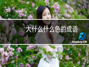 大什么什么色的成语