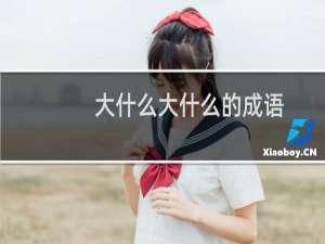 大什么大什么的成语