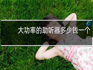 大功率的助听器多少钱一个