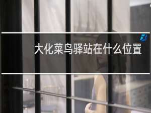 大化菜鸟驿站在什么位置