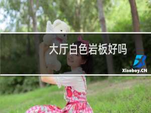 大厅白色岩板好吗