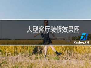 大型客厅装修效果图