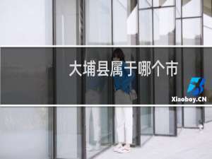 大埔县属于哪个市
