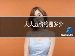 大大五价格是多少