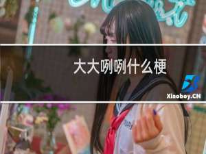 大大咧咧什么梗