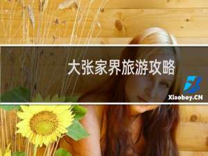 大张家界旅游攻略