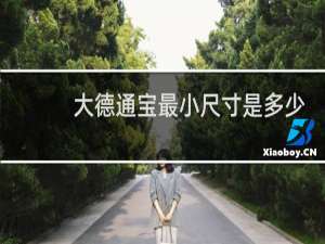 大德通宝最小尺寸是多少