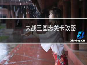 大战三国志关卡攻略