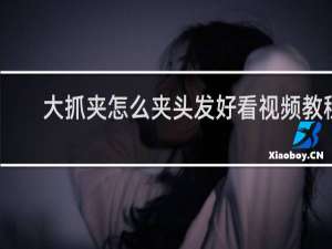 大抓夹怎么夹头发好看视频教程