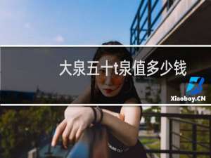 大泉五十t泉值多少钱