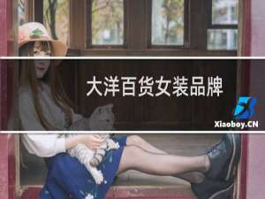 大洋百货女装品牌