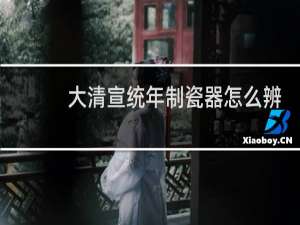 大清宣统年制瓷器怎么辨别