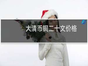 大清币铜二十文价格