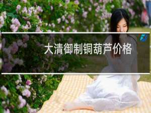 大清御制铜葫芦价格