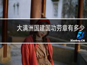 大满洲国建国功劳章有多少