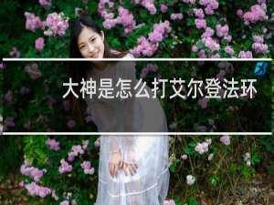 大神是怎么打艾尔登法环