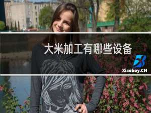 大米加工有哪些设备