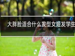 大胖脸适合什么发型女短发学生头