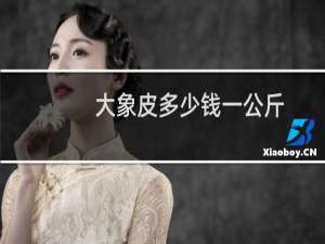 大象皮多少钱一公斤