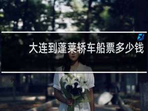 大连到蓬莱轿车船票多少钱