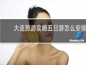 大连旅游攻略五日游怎么安排