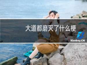 大道都磨灭了什么梗