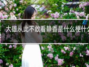 大雄从此不敢看静香是什么梗什么梗