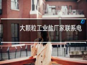 大颗粒工业盐厂家联系电话