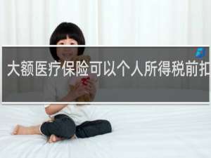 大额医疗保险可以个人所得税前扣除吗