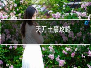 天刀土豪攻略