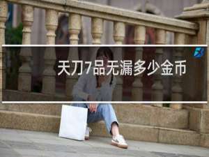 天刀7品无漏多少金币
